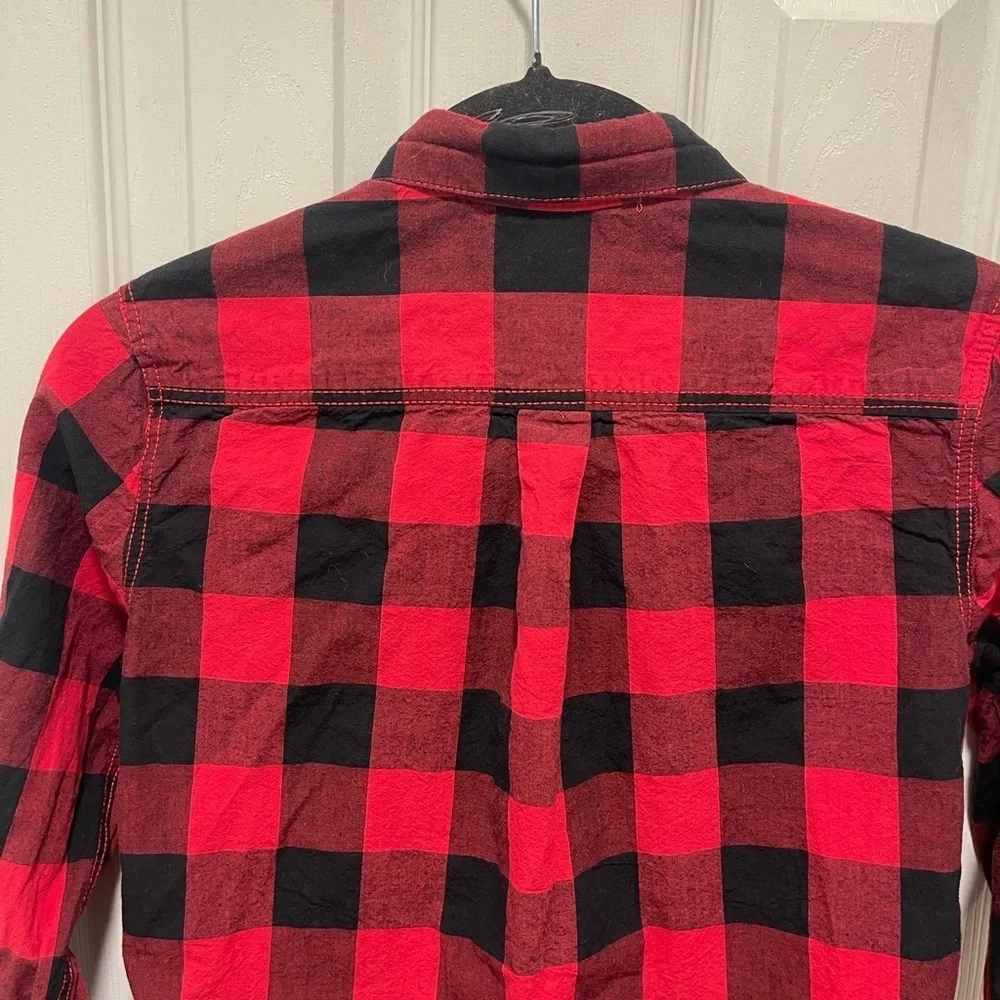 Tommy Bahama Red and Black Checkered Shirt